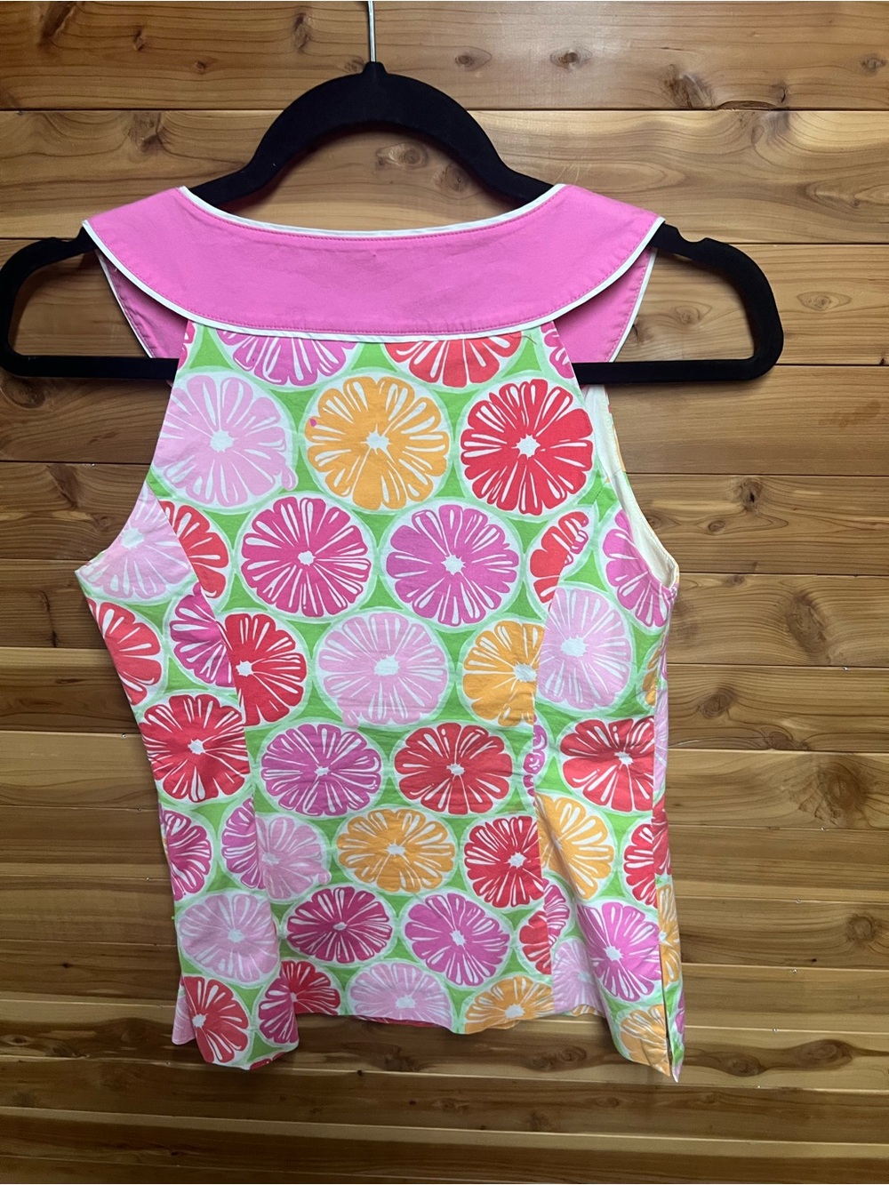 Lilly Pulitzer Pink Multi Floral Keyhole Tank - Picture 4 of 6